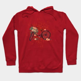 Bike with Flower Basket Hoodie